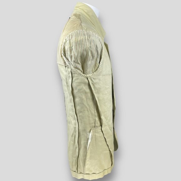 ixi:z Schoolboy Blazer Men's L Japanese Linen Unstructured Sports Jacket Íxi:z - Picture 3 of 16